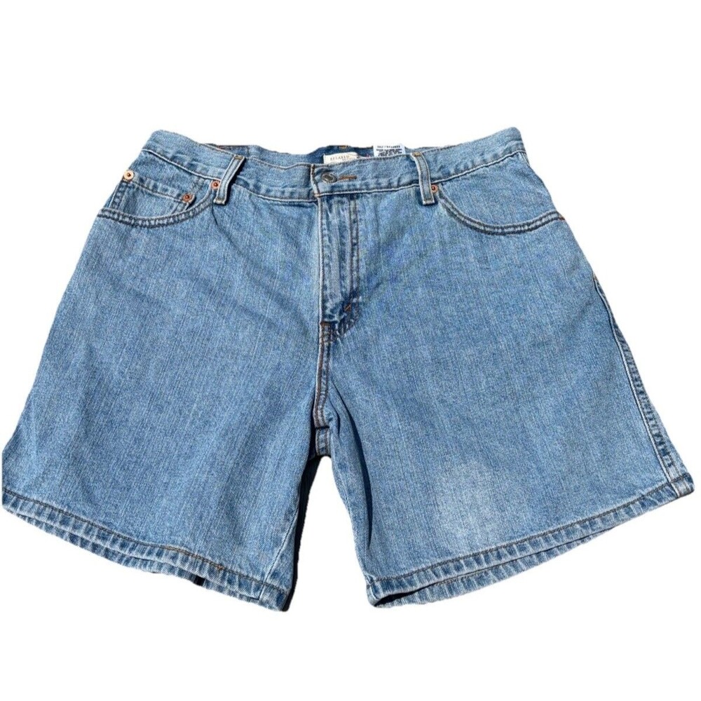 Levis 550 Relaxed Jean Shorts Light Wash Blue Cotton Mom Denim Women’s 10* Y2K